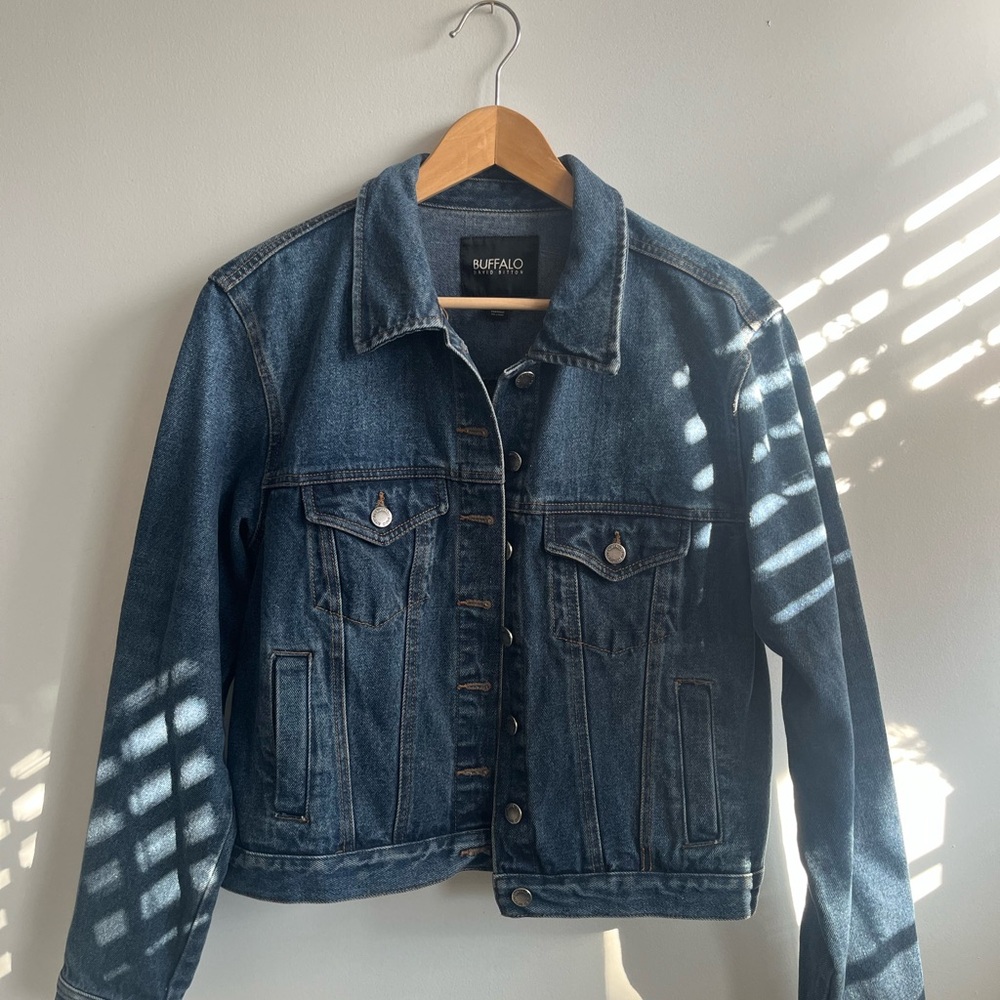 Buffalo David Bitton Blue Denim Jacket with tassels